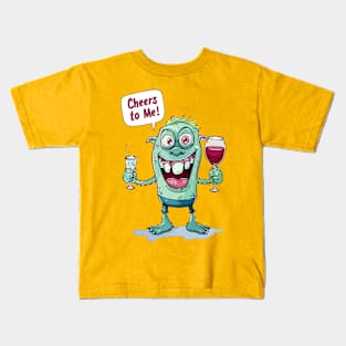 Solo Cheers: This Monster Raises a Toast to You! Kids T-Shirt